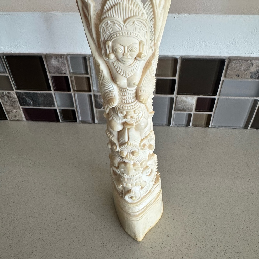 Intricately Carved Indonesian Sculpture